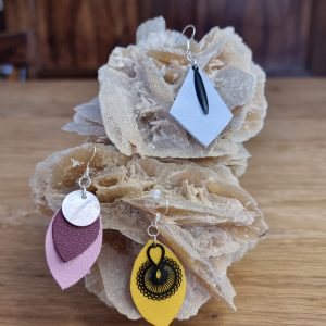 Boucles d'oreilles cuir