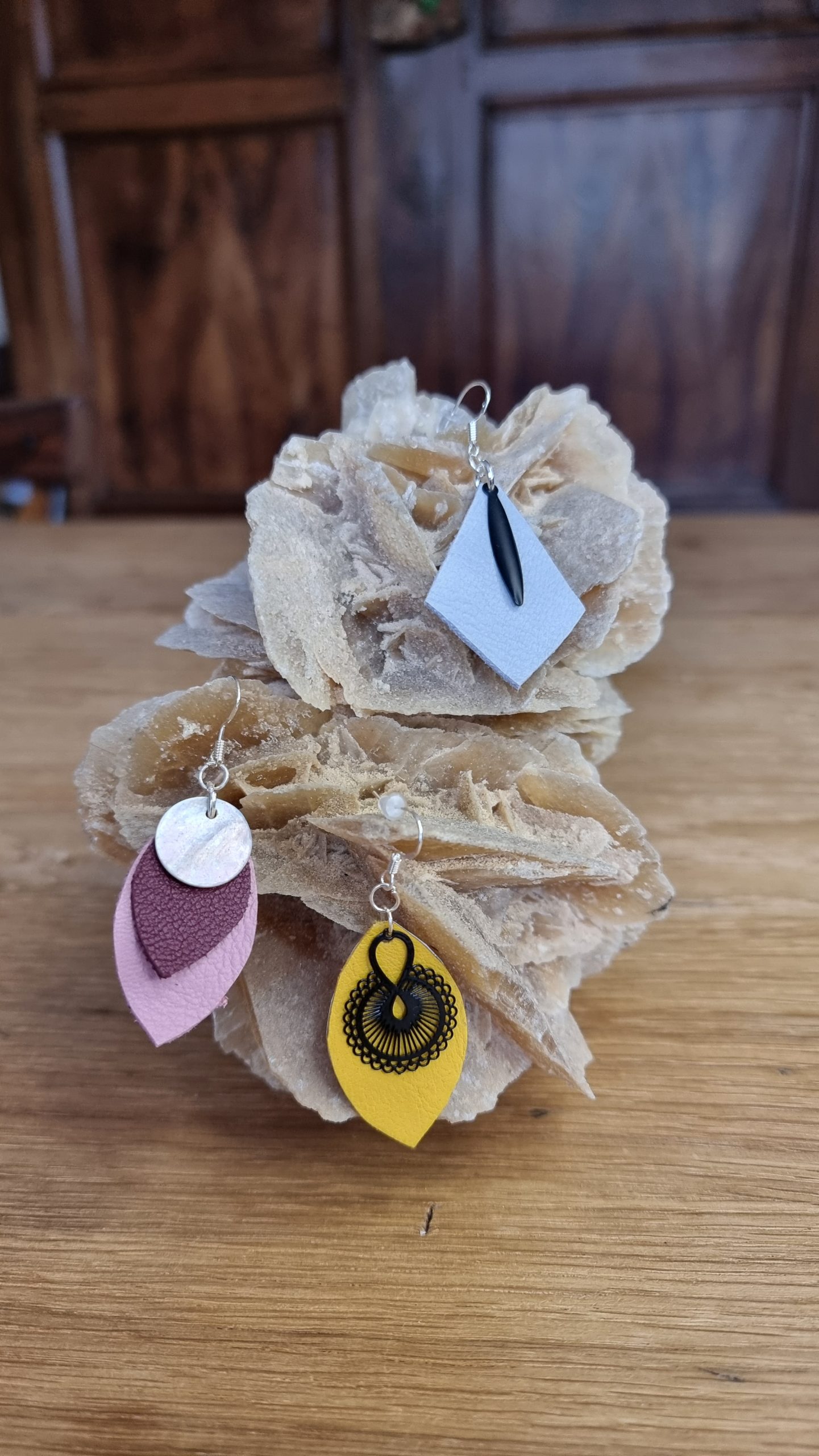 Boucles d'oreilles cuir