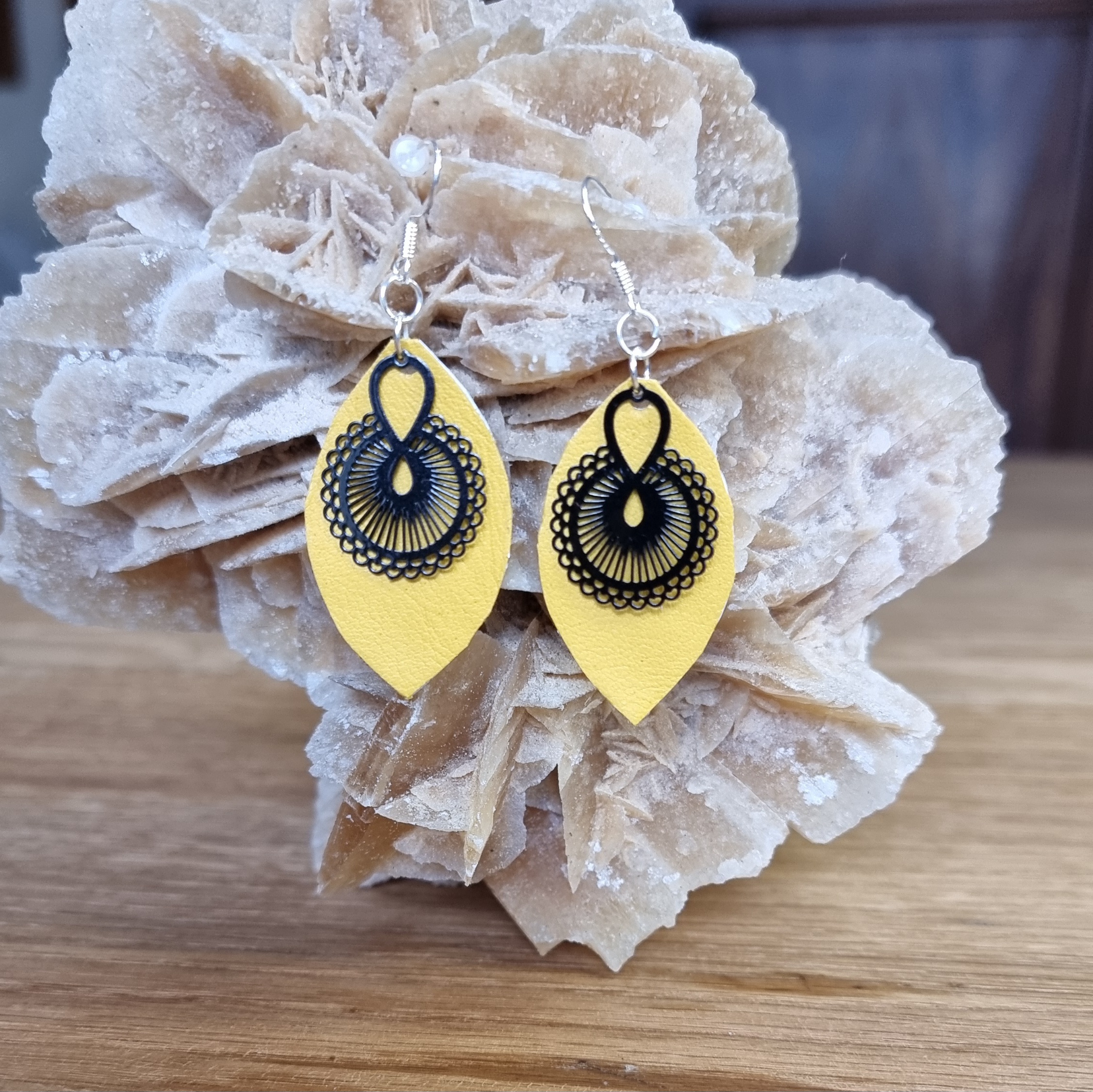 Boucles d'oreilles cuir – Image 5