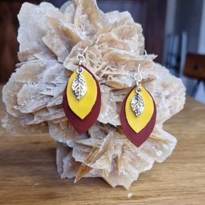 Boucles d’oreilles cuir
